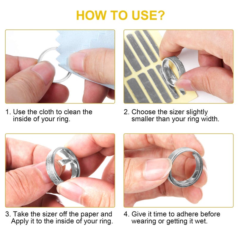 Feramox Ring Size Adjuster for Loose Rings 48 PCS Invisible Ring Spacer Sizer Adjuster Fit Wide Rings - Image 4